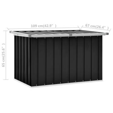 Garden Storage Box Anthracite 109x67x65 cm - Hipomarket UK