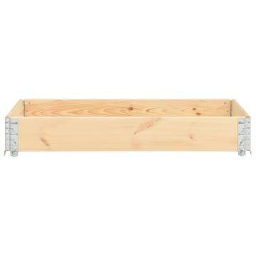 Raised Bed 50x150 cm Solid Pine Wood - Stackable Planter