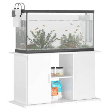 High Gloss White Aquarium Stand - Stylish & Durable Support