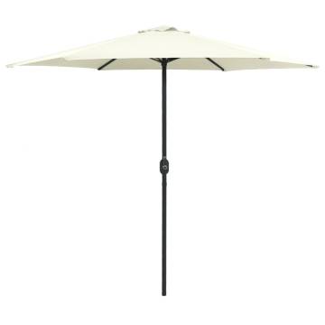 Outdoor Parasol with Aluminium Pole - Sand White 270x246 cm