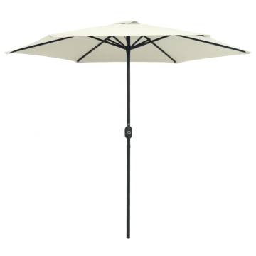 Outdoor Parasol with Aluminium Pole - Sand White 270x246 cm