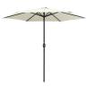 Outdoor Parasol with Aluminium Pole - Sand White 270x246 cm