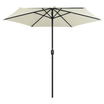 Outdoor Parasol with Aluminium Pole - Sand White 270x246 cm