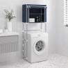 2-Tier Blue Storage Rack Over Laundry Machine - Hipomarket