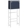 2-Tier Blue Storage Rack Over Laundry Machine - Hipomarket