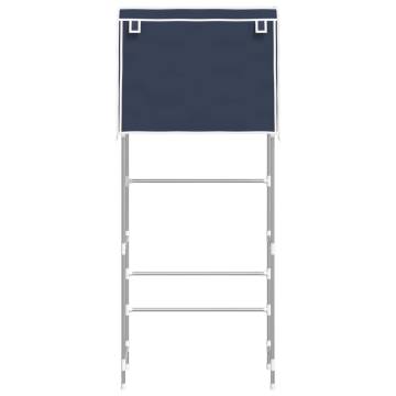 2-Tier Blue Storage Rack Over Laundry Machine - Hipomarket