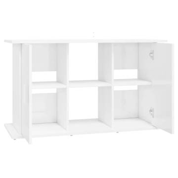 High Gloss White Aquarium Stand - Stylish & Durable Support