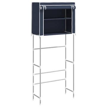 2-Tier Blue Storage Rack Over Laundry Machine - Hipomarket