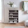 Shoe Cabinet Grey Sonoma 60x35x105 cm - Stylish Storage Solution