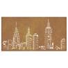 Garden Wall Decoration - Corten Steel Skyline Design 105x55 cm