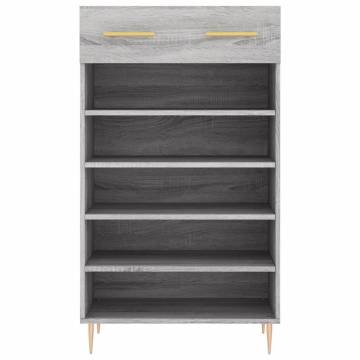 Shoe Cabinet Grey Sonoma 60x35x105 cm - Stylish Storage Solution