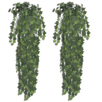 2 pcs Artificial Ivy Bush 90 cm Green - Lifelike Decor