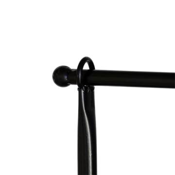 Esschert Design Decorative Table Rod with Clamp - Black