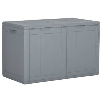 Garden Storage Box 180L Grey PP Rattan - Stylish & Durable