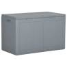 Garden Storage Box 180L Grey PP Rattan Colour grey Capacity 180 l Model slat design 