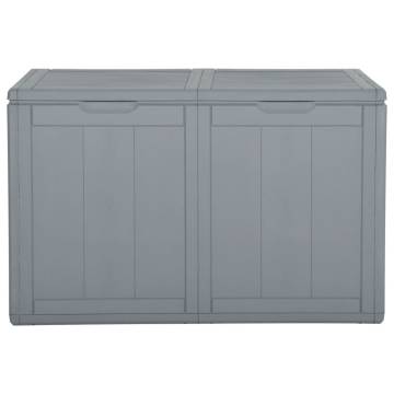 Garden Storage Box 180L Grey PP Rattan - Stylish & Durable