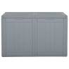 Garden Storage Box 180L Grey PP Rattan - Stylish & Durable