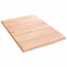 Light Brown Bathroom Countertop - 40x60 cm Solid Wood