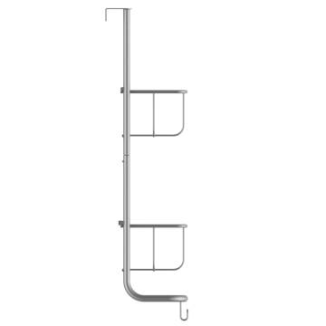 EISL Wall-Mounted Shelf Matt Silver - Durable Storage Solution