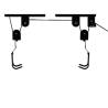 Dresco Bicycle Lift Storage System - Black | Hipomarket UK