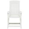 Garden Reclining Chairs 2 pcs - Stylish White Outdoor Seating