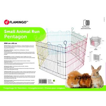 FLAMINGO 5 Piece Rabbit Playpen Pentagon - Safe & Durable