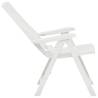 Garden Reclining Chairs 2 pcs - Stylish White Outdoor Seating