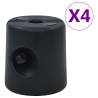 Gazebo Weights 4 pcs PE Black Colour black Quantity in Package 4 