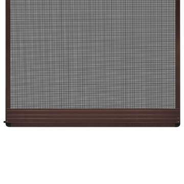 Brown Hinged Insect Screen for Doors - 100 x 215 cm