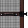 Brown Hinged Insect Screen for Doors - 100 x 215 cm