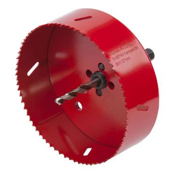 Wolfcraft Hole Saw 127 mm Red | DIY & Professional Tools