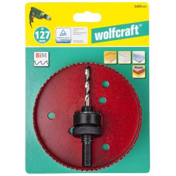 Wolfcraft Hole Saw 127 mm Red | DIY & Professional Tools