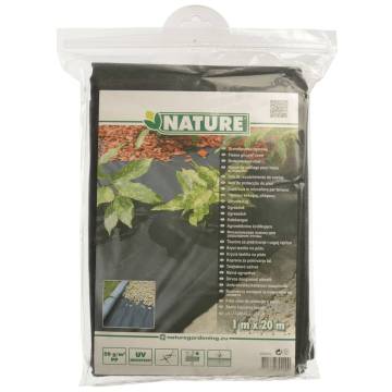 Nature Soil Cover Film 1x20m Black - Effective Weed Control