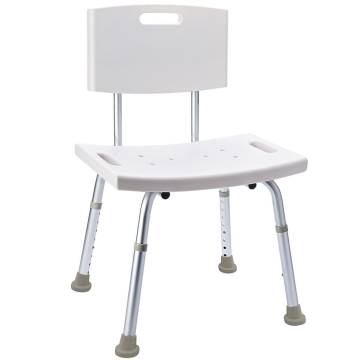 RIDDER Bathroom Chair White - 150 kg Capacity | Hipomarket UK