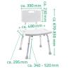 RIDDER Bathroom Chair White - 150 kg Capacity | Hipomarket UK