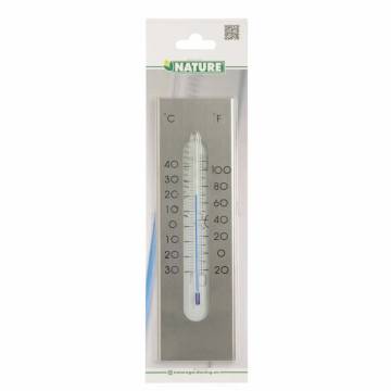 Nature Outdoor Wall Thermometer - Aluminium 7x1x23 cm