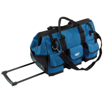 Draper Tools Rolling Tool Bag - 58L, Blue & Black | Hipomarket