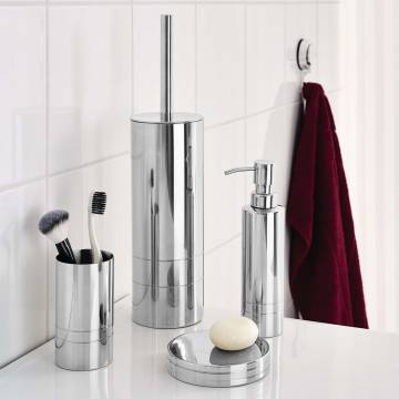 RIDDER Chrome Toilet Brush - Stylish & Sturdy Bathroom Accessory