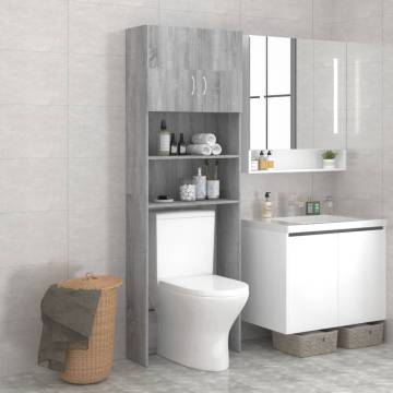 Washing Machine Cabinet Grey Sonoma - Space Saving Solution