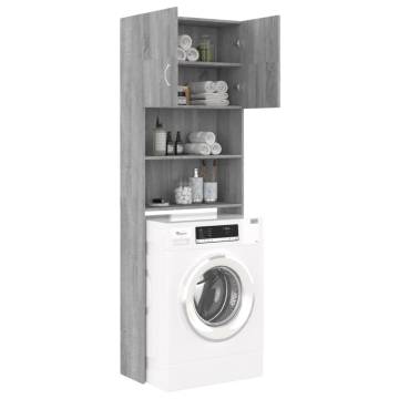 Washing Machine Cabinet Grey Sonoma - Space Saving Solution