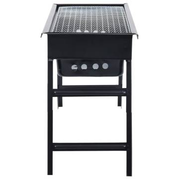 Portable Camping BBQ Grill - Steel 60x22.5x33 cm | HipoMarket