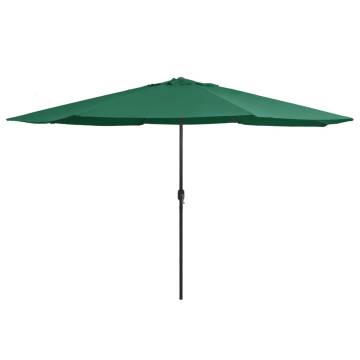 Outdoor Parasol with Metal Pole - 400 cm Green | Hipo Market