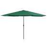 Outdoor Parasol with Metal Pole 400 cm Green Colour green Quantity in Package 1 