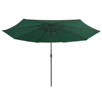 Outdoor Parasol with Metal Pole - 400 cm Green | Hipo Market