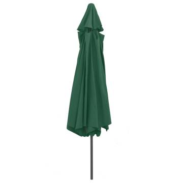 Outdoor Parasol with Metal Pole - 400 cm Green | Hipo Market