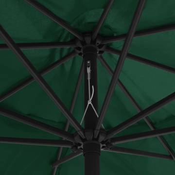 Outdoor Parasol with Metal Pole - 400 cm Green | Hipo Market