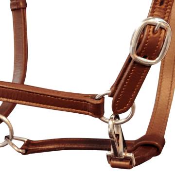 Real Leather Headcollar | Adjustable Brown Full Halter