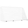 Football Goal with Net White 366x122x182 cm - Durable Steel