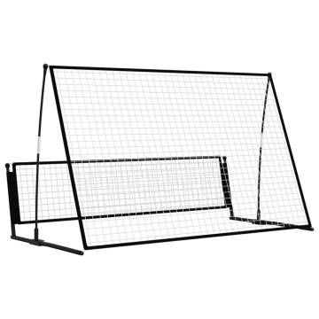 2 in 1 Soccer Rebounder Football Goal - Steel Frame, 202x104x120cm