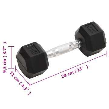 Dumbbells 2 pcs 10 kg Cast Iron - Durable & Versatile Weight Training